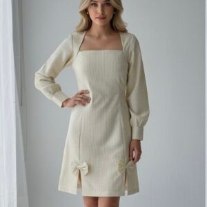 Bellanoon Signature Stripe Bow Dress