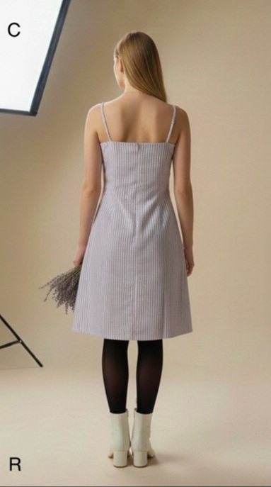 Bellanoon Stripe Bow Dress - Image 4