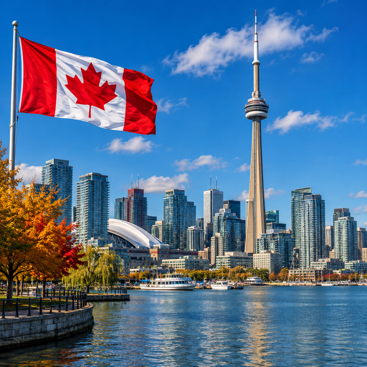 Toronto city skyline, Canada